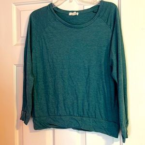 Teal long sleeve shirt forever 21